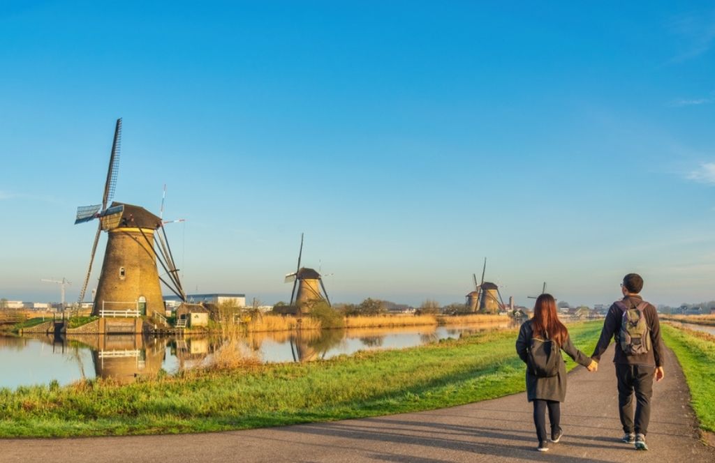 Visiter les moulins de Kinderdijk lorsque vous chercher quoi faire aux ¨Pays Bas