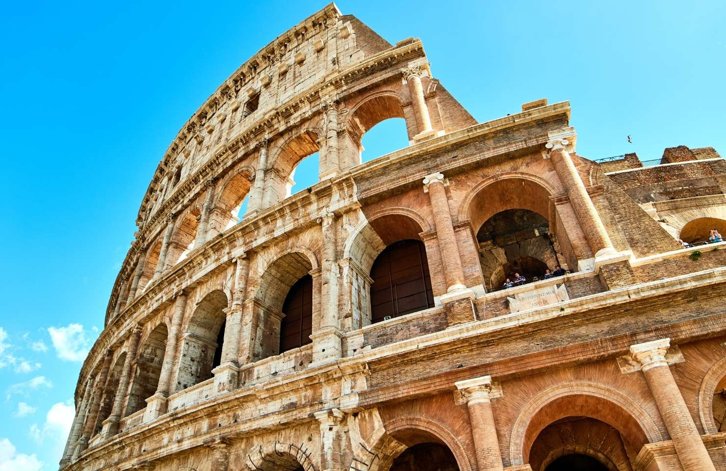 view of the Colosseum