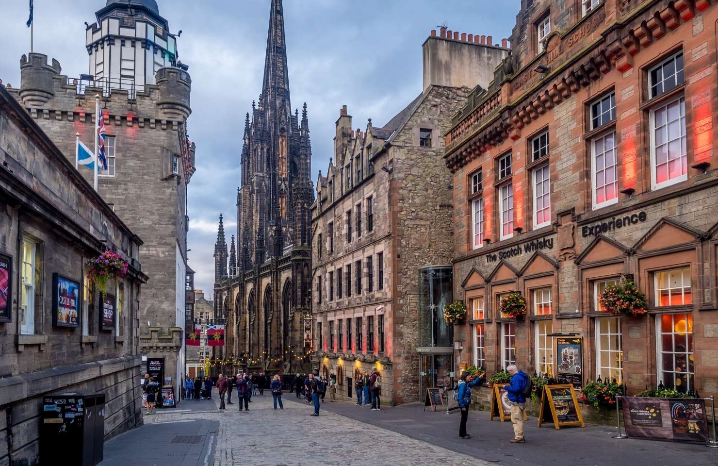Edinburgh Old Town Street in Edinburgh's Old Town