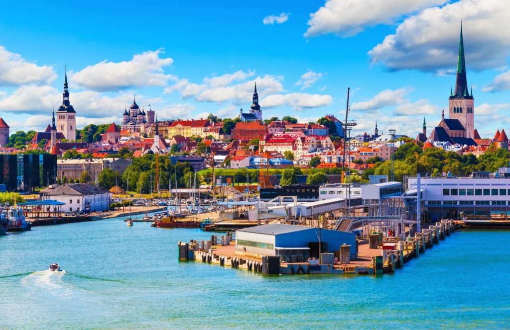 View over Tallin Estonia