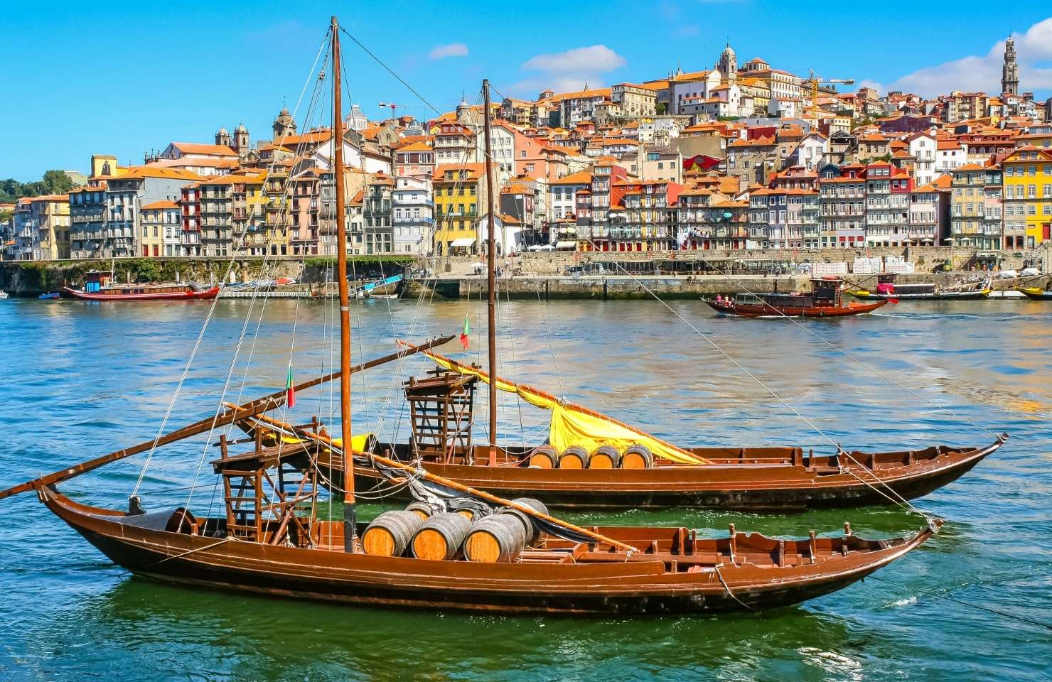 Ein Boot in Porto