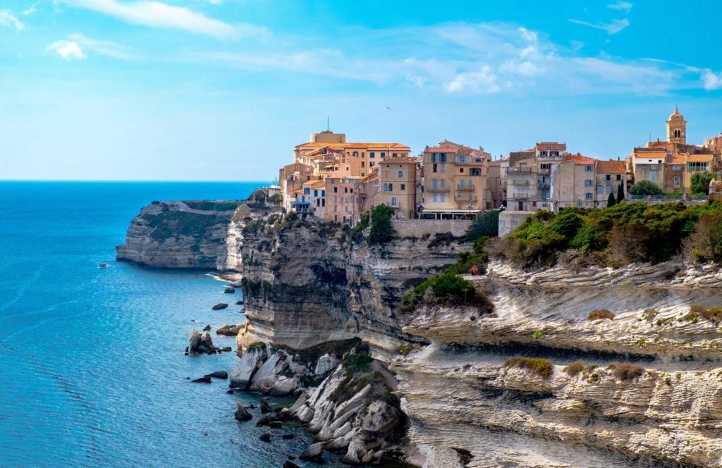 city of Bonifacio in Corsica