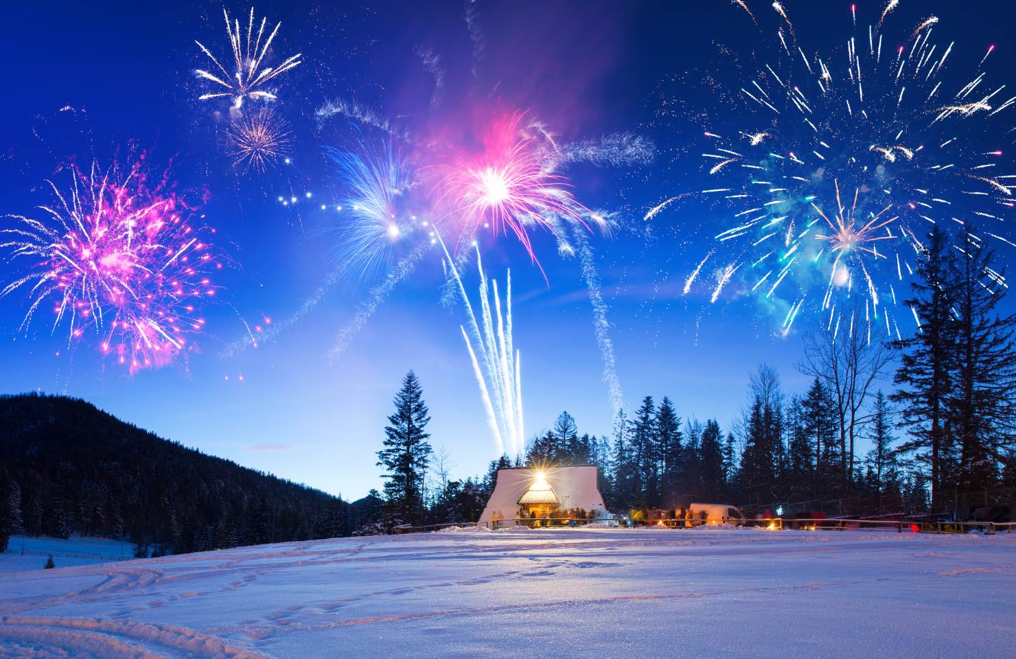 feu d'artifice à Anchorage alaska