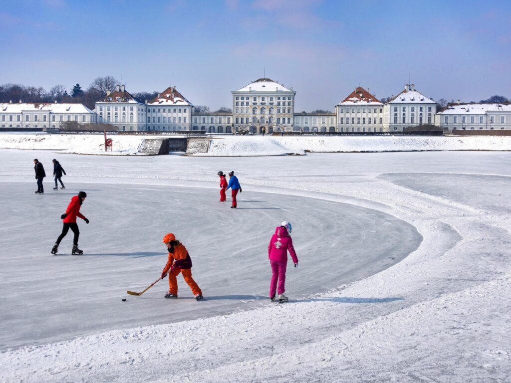 one of the best places for ice skating is in munich