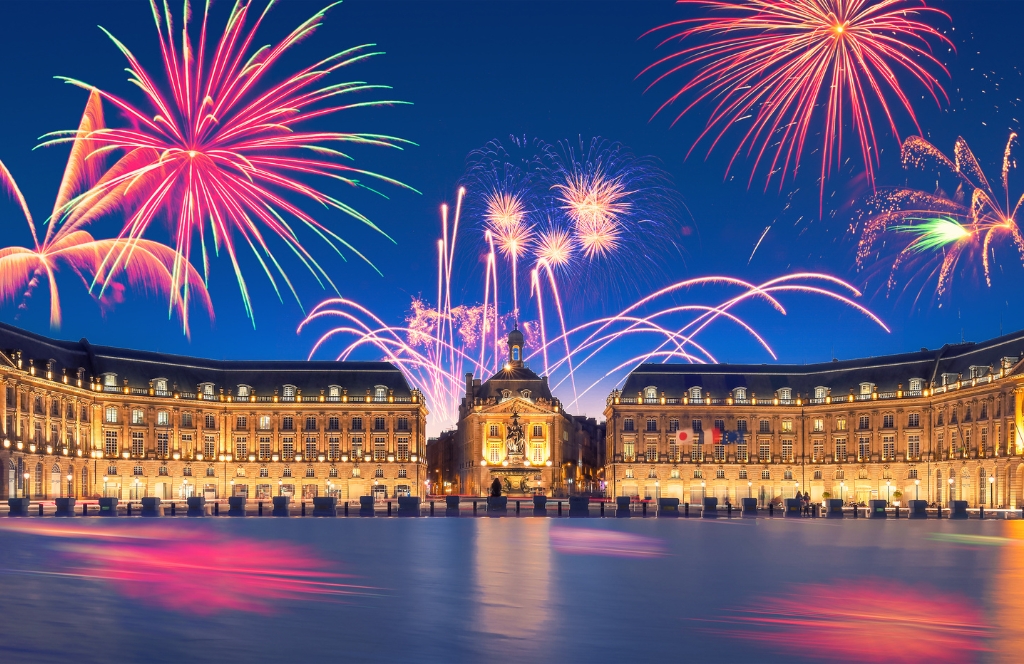 Feuerwerk in Bordeaux