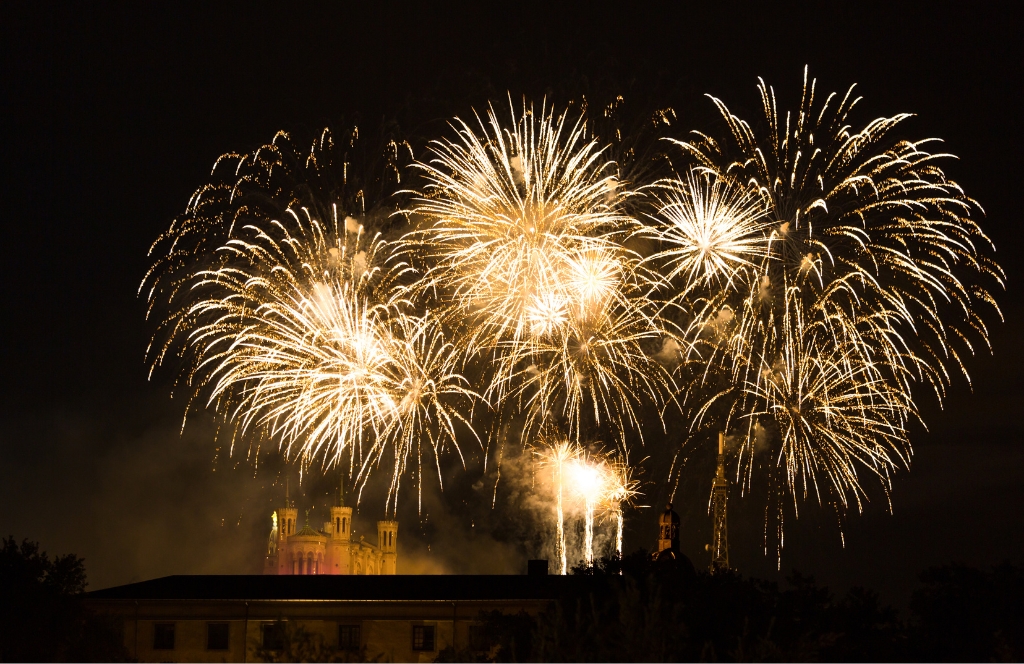 Feuerwerk in Lyon