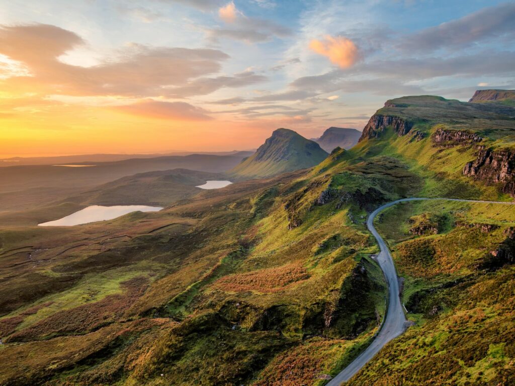 Die Berge von der Isle of Skye