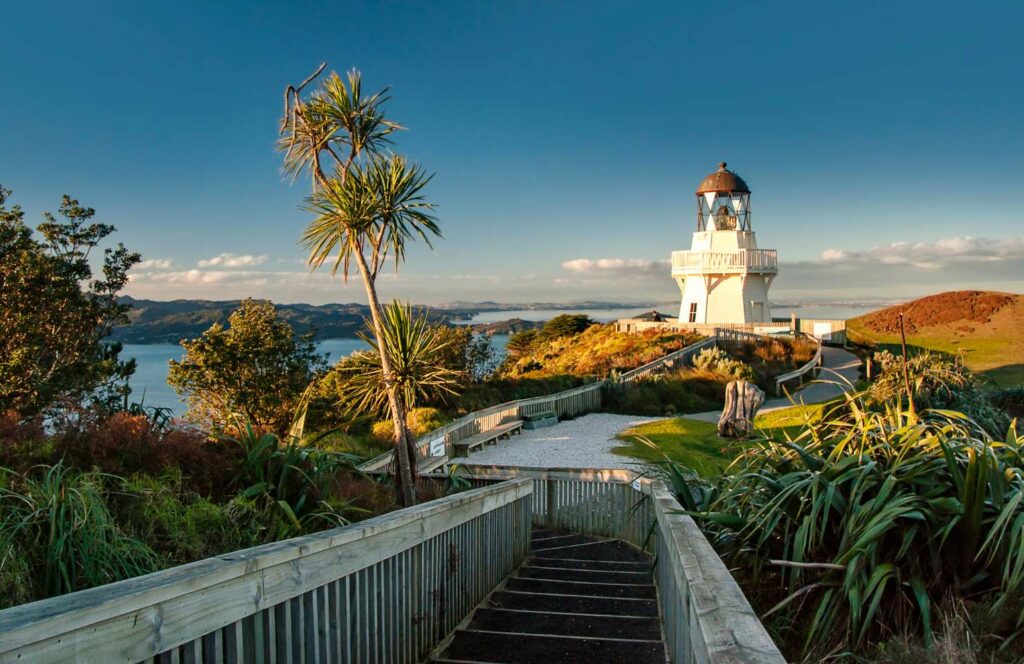 a beautiful lighthouse on a new zealand holiday