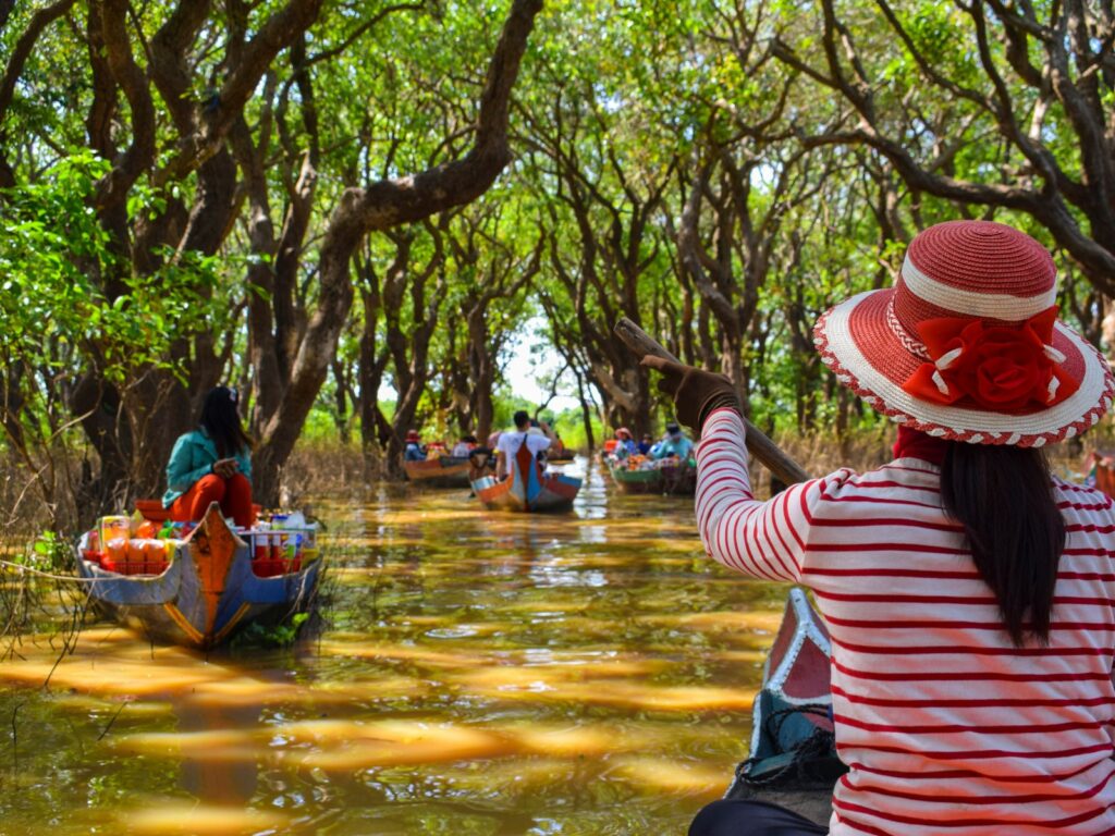 one of the best places to travel in january - Tonle Sap Lake
