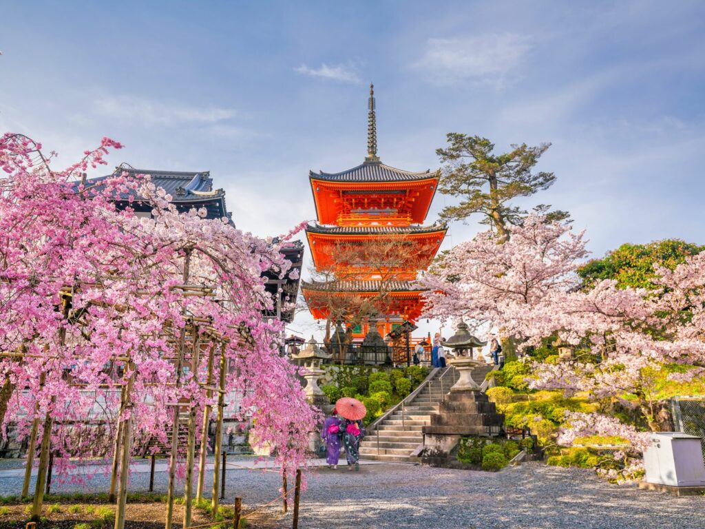 ein traditionelles Gebäude in Kyoto - einer der besten Orte, um im Januar zu reisen