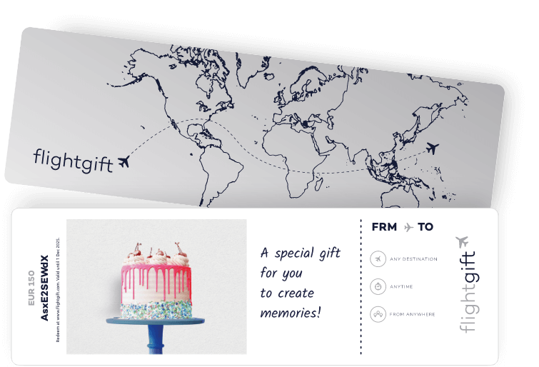 Flightgift is a free selectable flight voucher