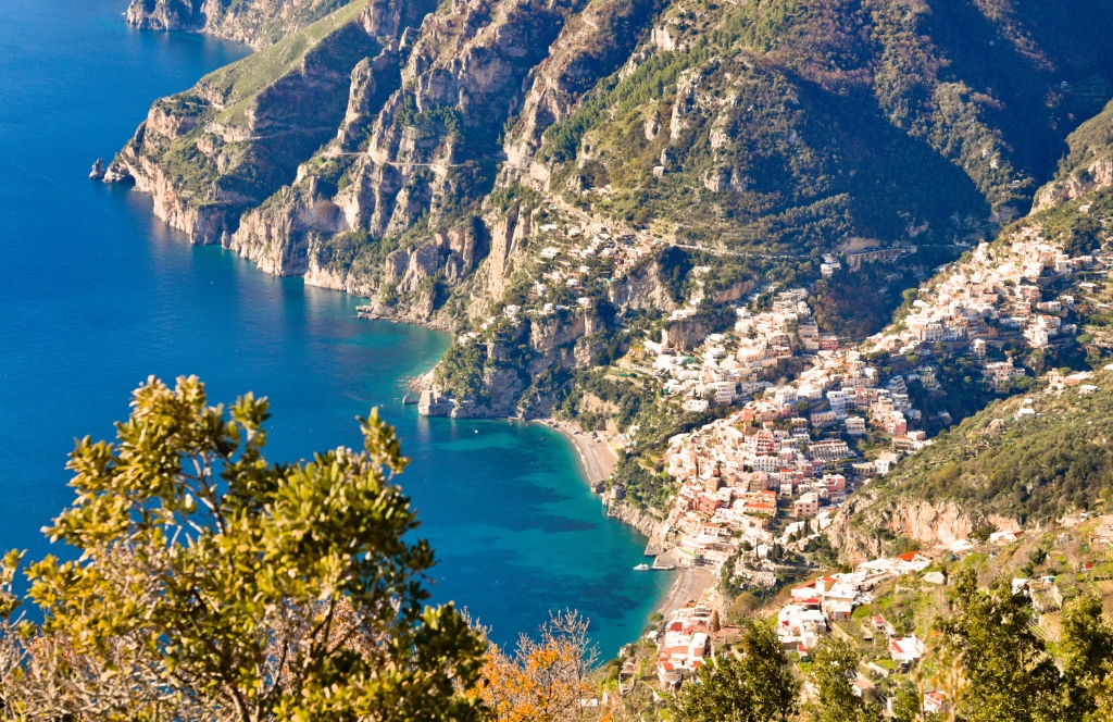 Positano, Italy best places to visit in january in Europe
