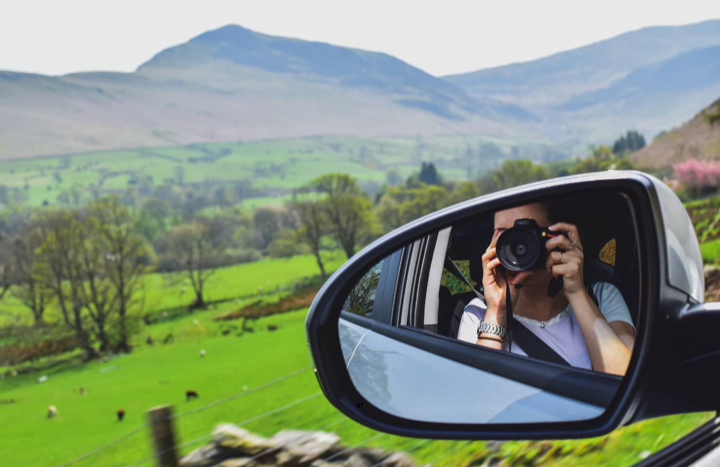 Girl on a UK Road trip to the lake district