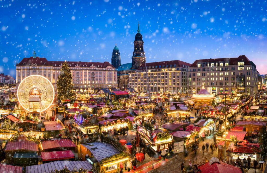 christmas in germany overlooking christmas markets