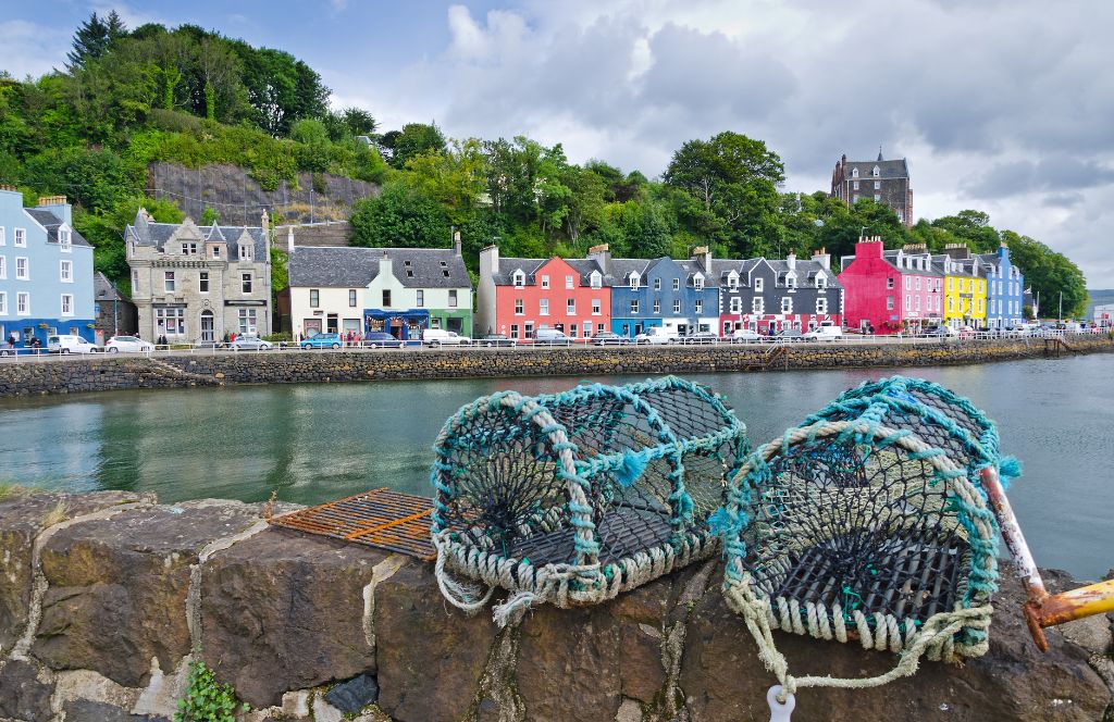 houses on the isle of mull during a uk honeymoon