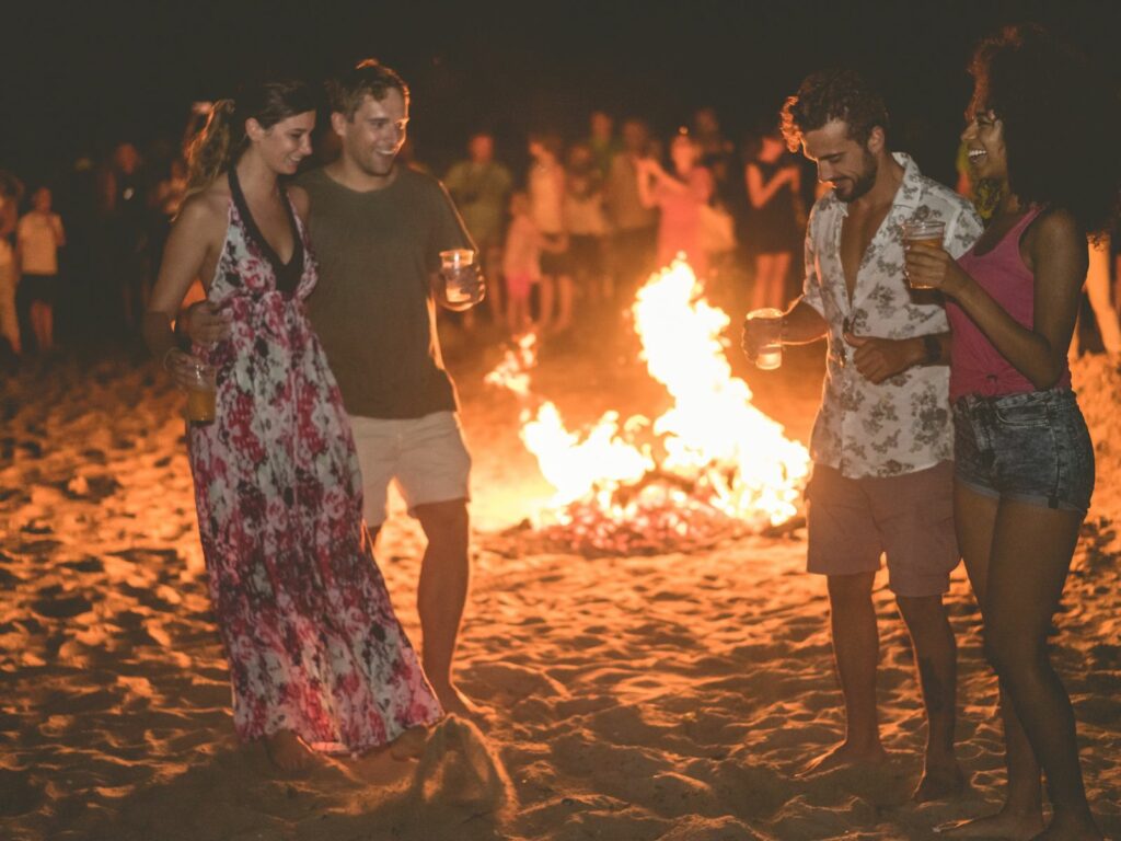 amigos en bali celebrando su 30 cumpleaños