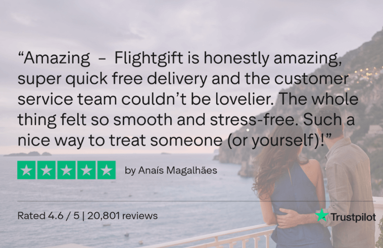 Flightgift customer service 5 star review