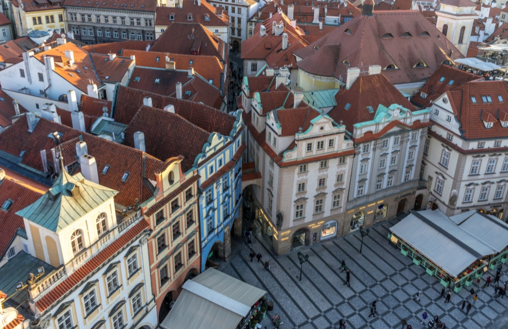 Prague vue d'en haut