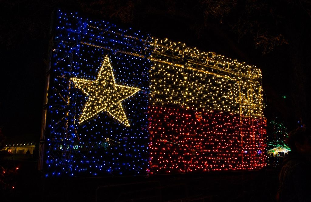 kerstmarkten in texas - vlag