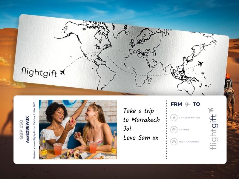 give a flight gift voucher for 400 airlines