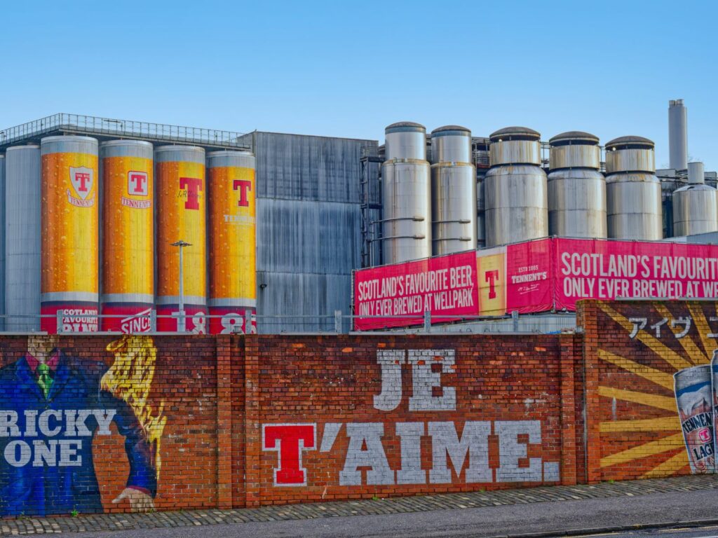 one of the best things to do on your weekend in glasgow is visit the tennents brewery