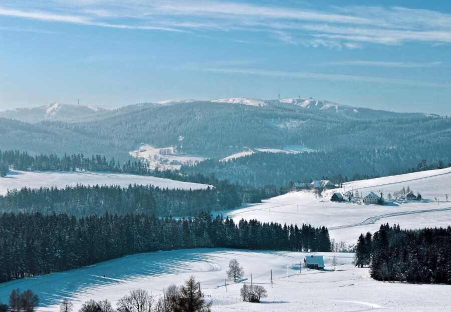 Winterlandschaft in Breitnau zu Weihnachten