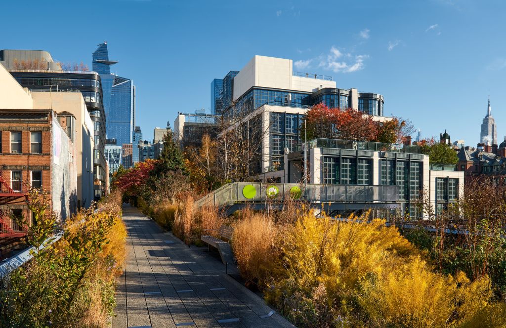 visit the high line during your weekend in new york for panoramic views of the city