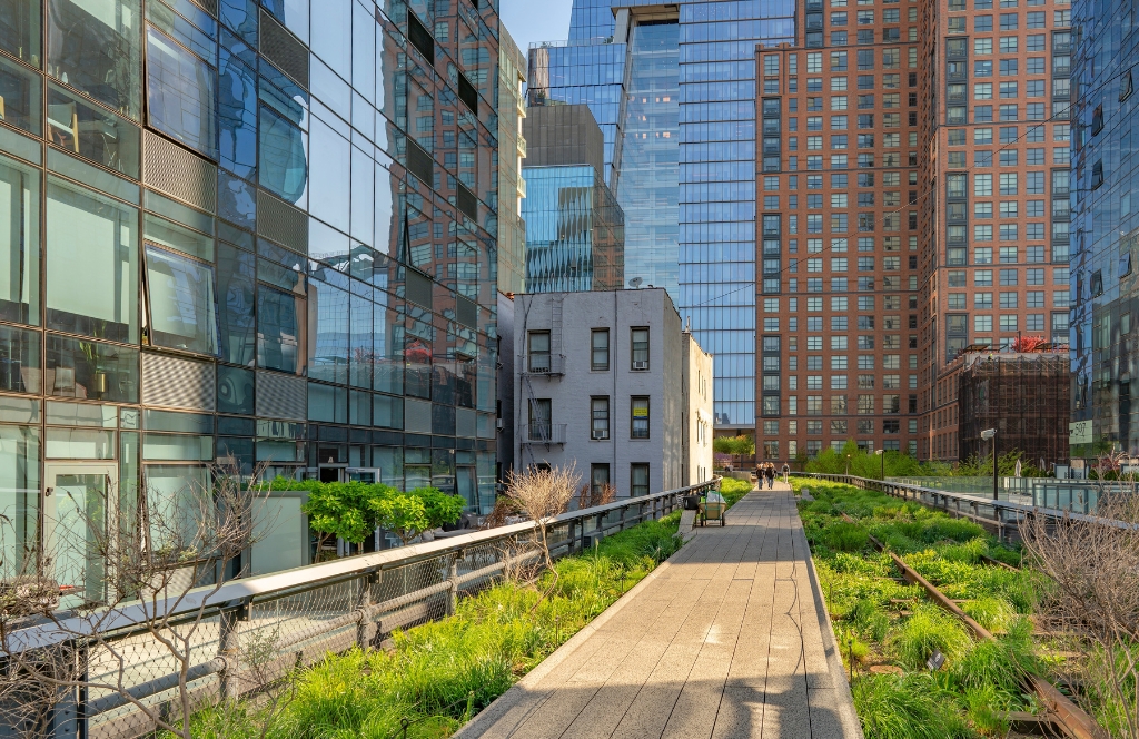 Die High Line in New York City