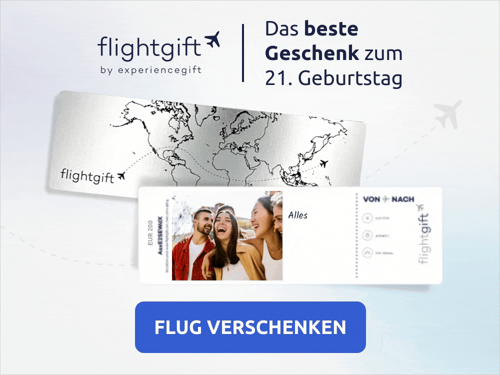 Fluggutschein von Flightgift