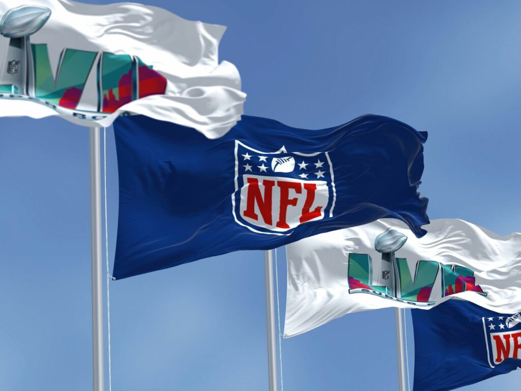 the NFL flags for the superbowl 2024 in las vegas