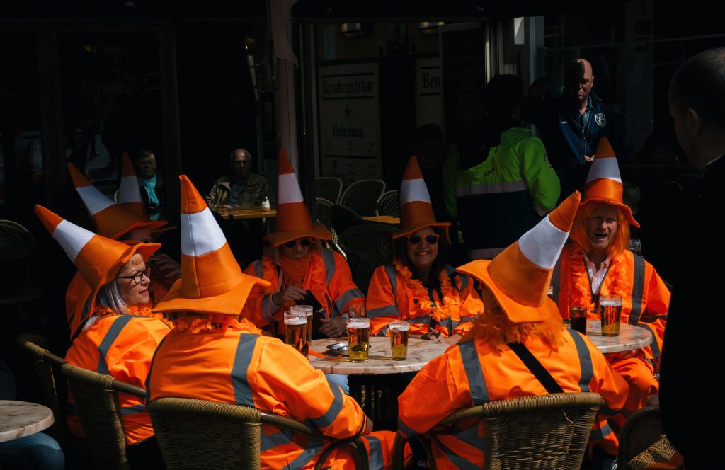 guys on a stag do in amsterdam