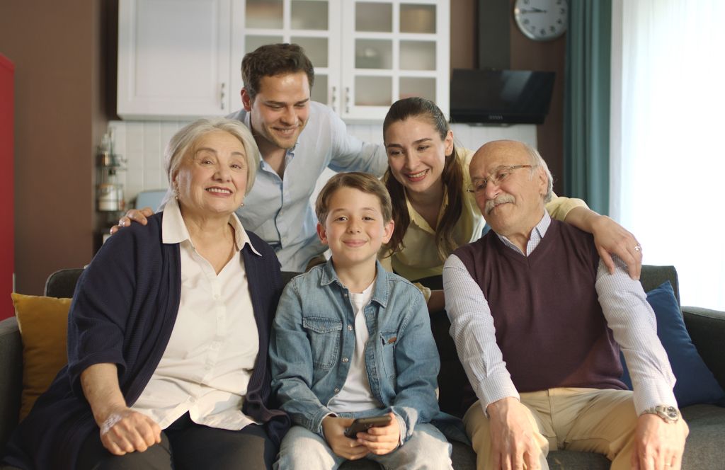 familieportret laten maken voor 70e verjaardag