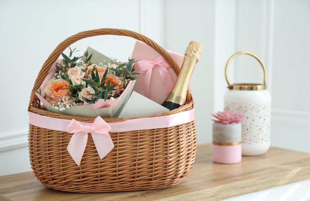 add champagne or one of the best non-alcoholic drinks to your thank you gift hamper