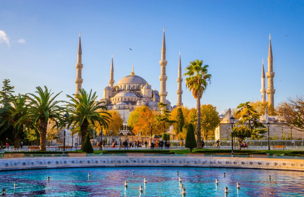 Die Moschee in Istanbul Reiseziel Europa Sommer