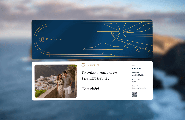 Carte cadeau Flightgift pour un séjour d'Une semaine à Madère
