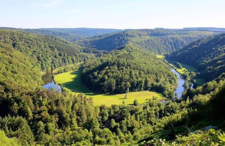 Prachtige bossen en bergen in de Belgische Ardennen
