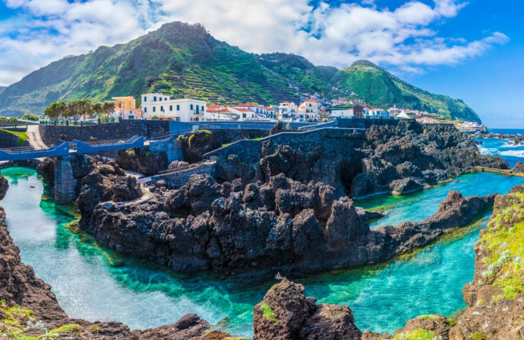 Natural swimming pool on a Madeira 1 week tour