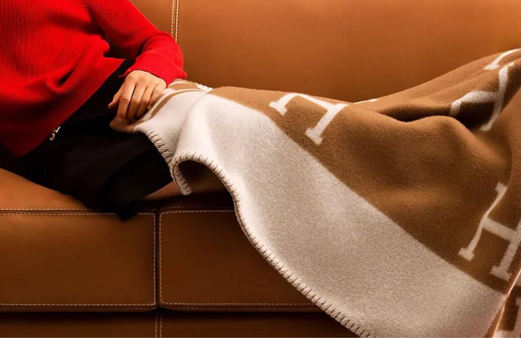 gift a hermes blanket as a luxury 60th birthday gift 