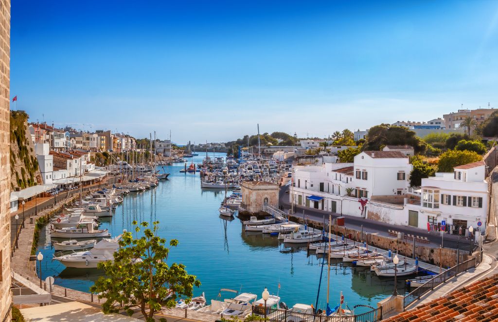 de haven van Menorca gezinsvakantie