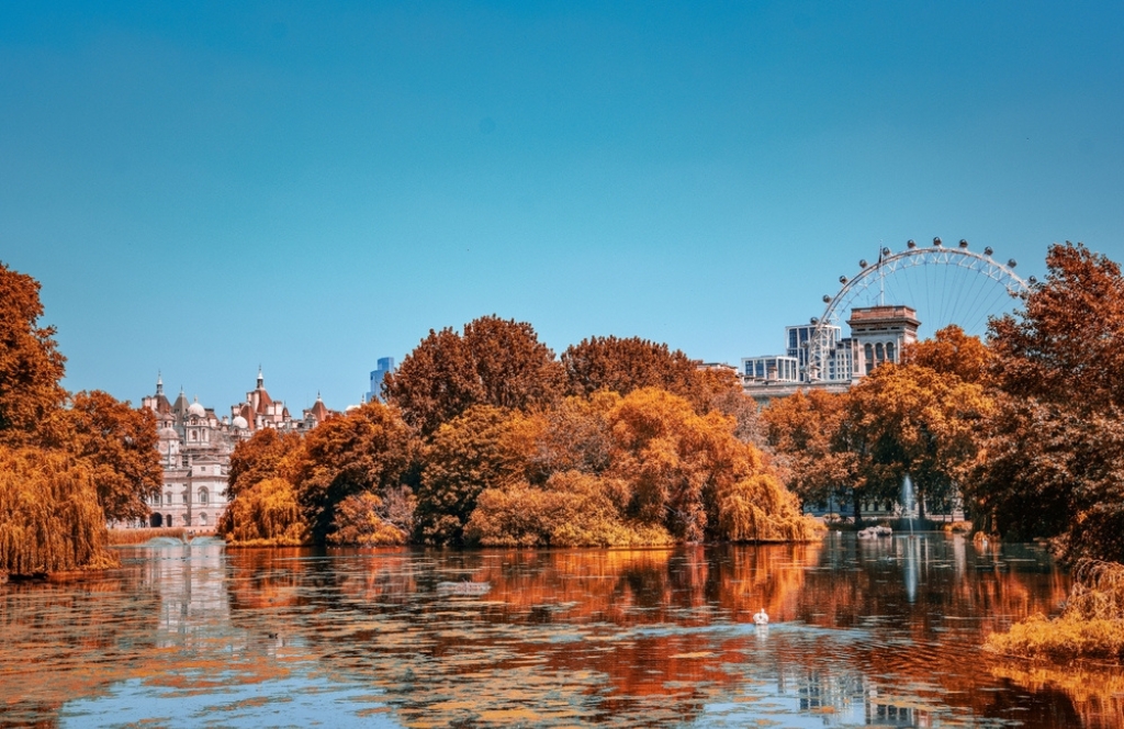 Vue sur Londres destination où partir en Octobre en Europe