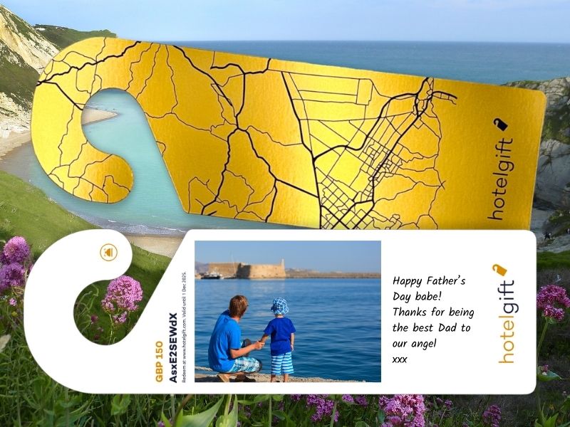 a hotel gift card is the best first fathers day gift idea