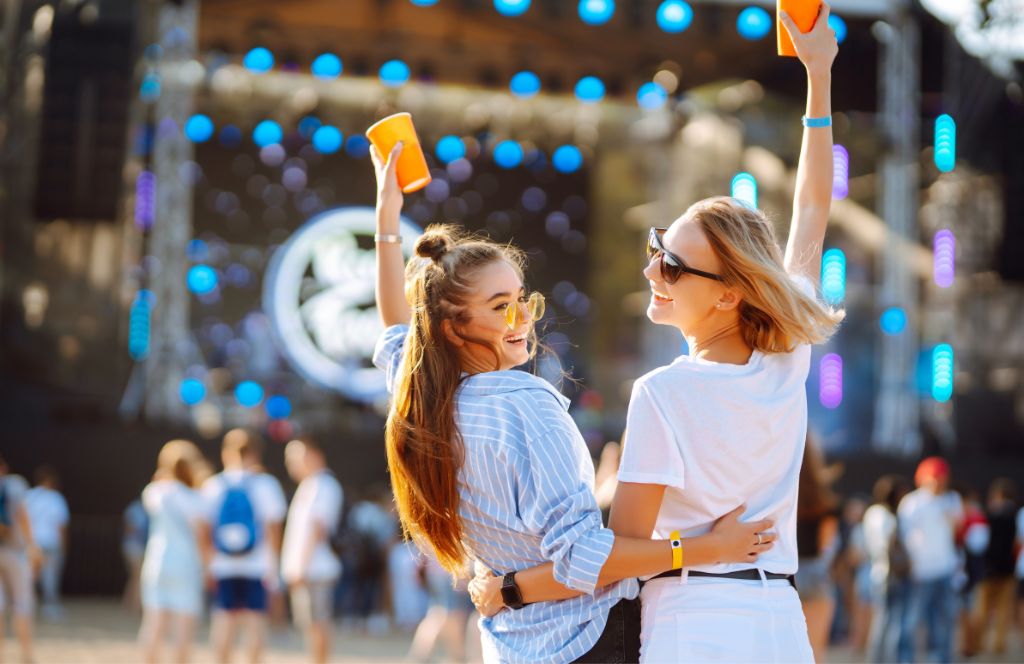 friends at the largest free music festival in europe