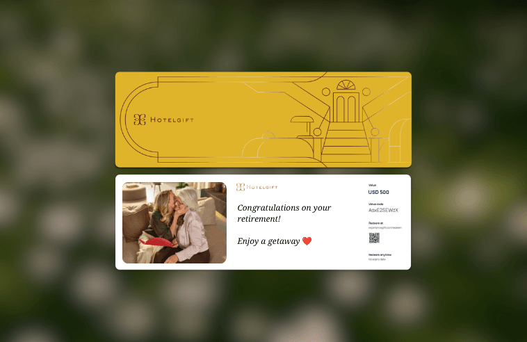 Hotelgift is a great retirement gift for women