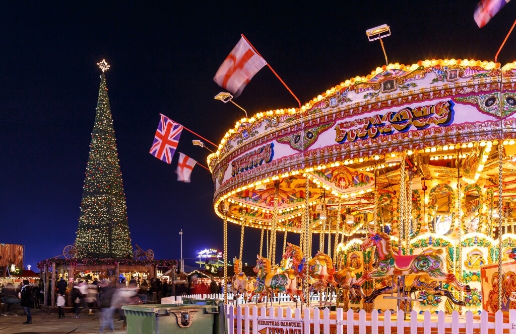 Un des marchés de Noël Londonien plus beaux marchés de Noël en Europe