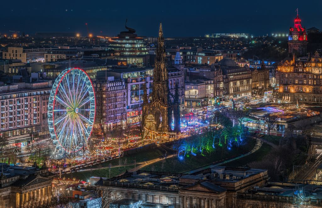 Edimbourg l'un des plus beaux marchés de Noël en Europe