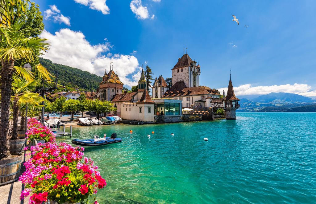 one of the great places to visit in switzerland is interlaken