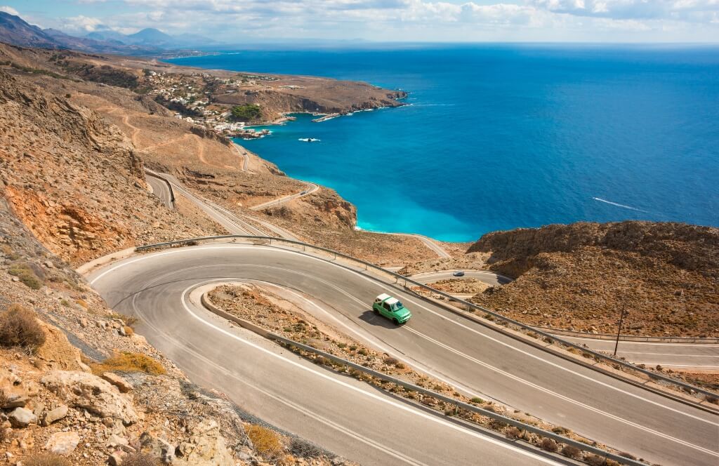 Car tour on Crete
