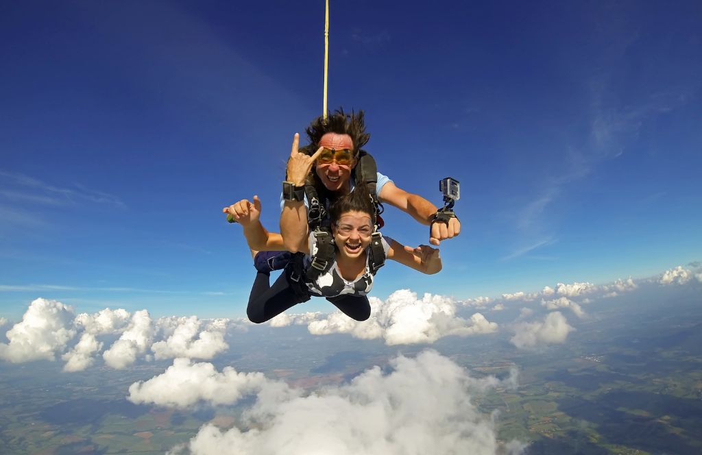 an unforgettable 40th birthday ideas for her is a skydiving experience