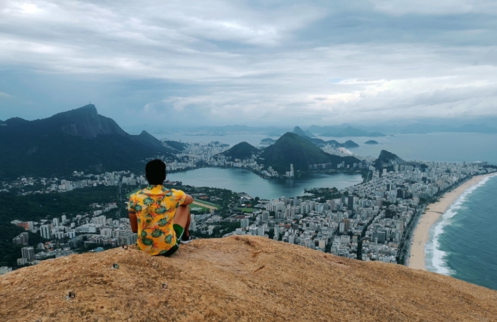 A traveler admiring a view in Brazil Best places to visit in september