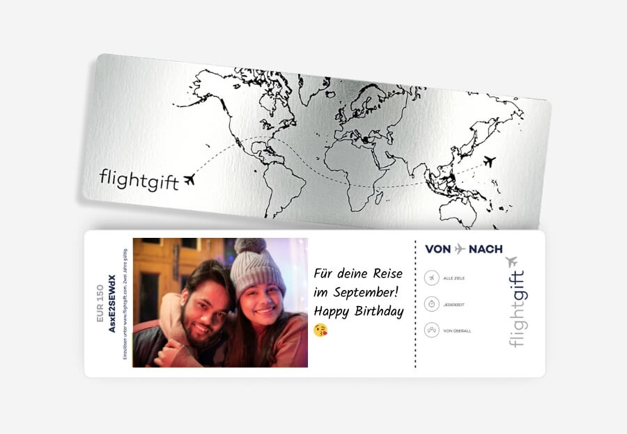 Ein Fluggutschein von Flightgift ist das beste Geschenk für jemanden der im September verreist